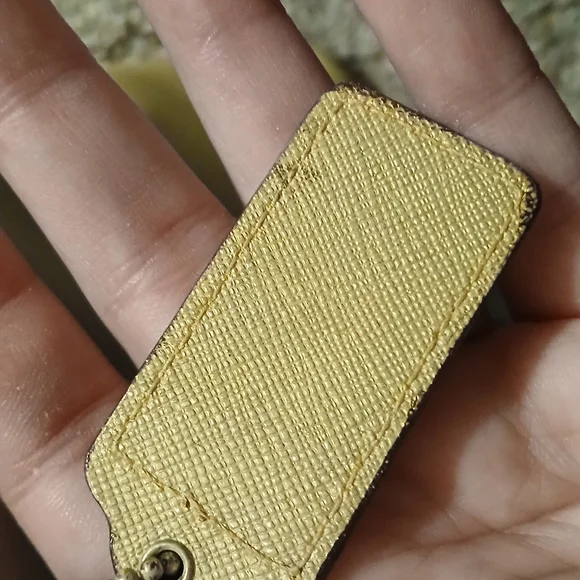 Coach Peyton Saffiano Leather Dome Satchel Cream Gold Champagne Metallic Bag - Picture 7 of 16